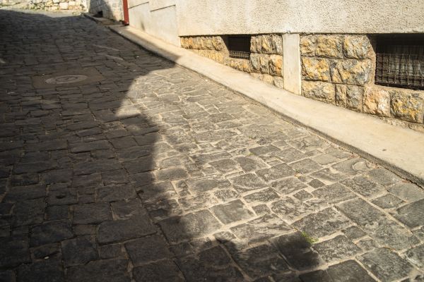 Stone Sidewalk Repair in Alpharetta