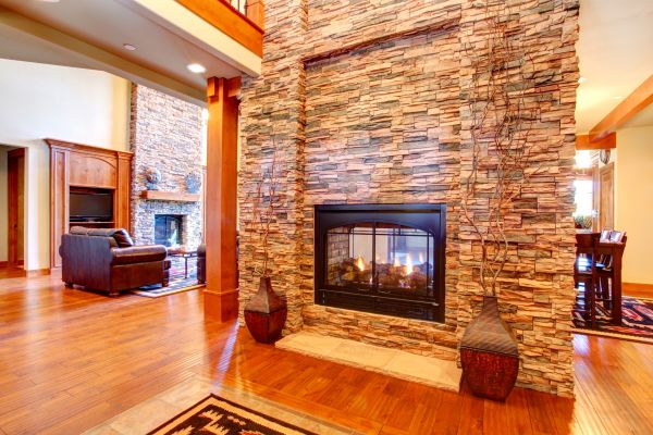 Stone Hearth Installation in Alpharetta